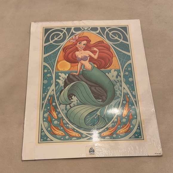 Disney Ariel Poster - Enchanting Teal and Coral - Picture 1 of 7